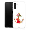 Coque Samsung Galaxy A04S ancre florale fleurs roses et rouges